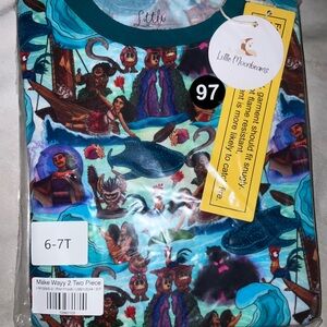 Little MoonBeams Bamboo Moana 2 Peices set 6-7yrs